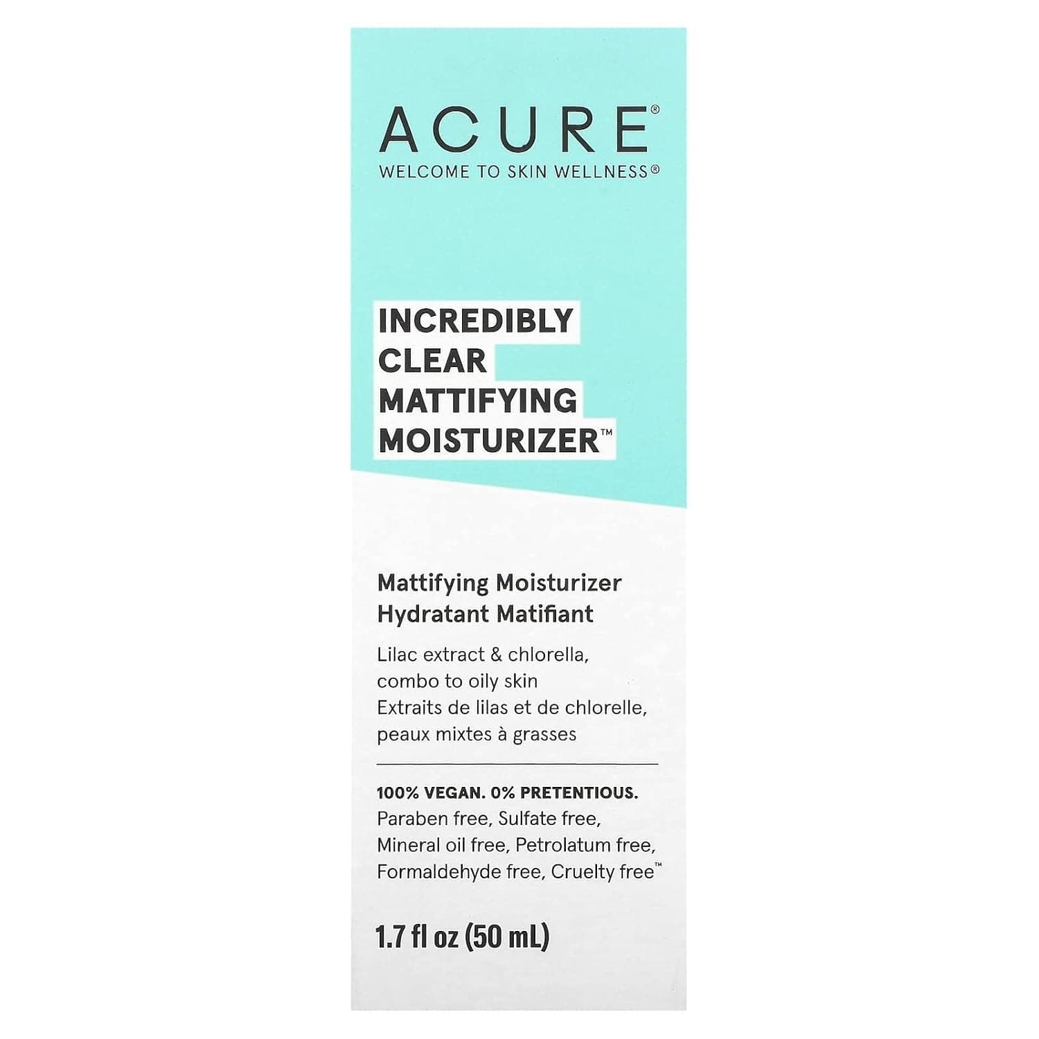 Acure Incredibly Clear Mattifying Moisturizer 50ml
