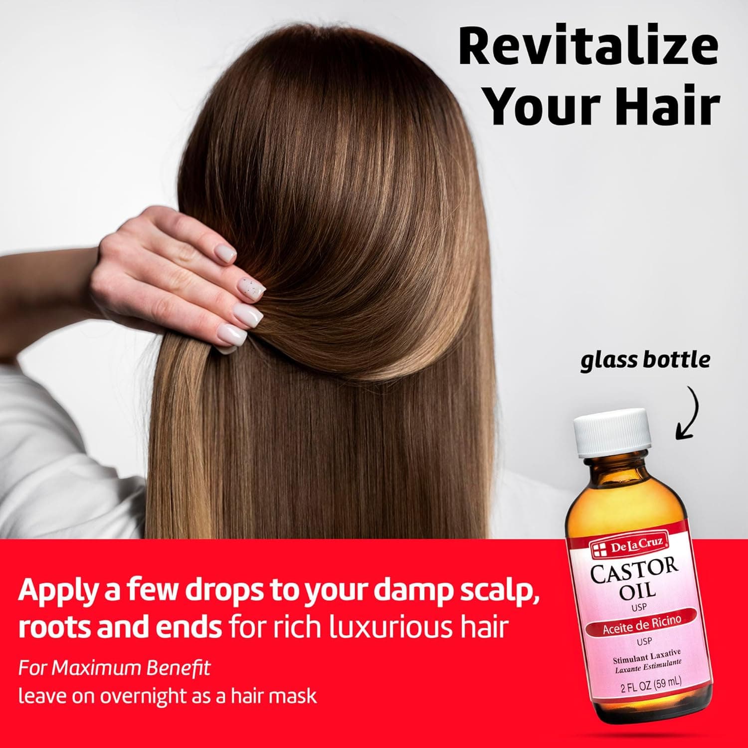 De La Cruz Castor Oil Usp Laxative 2 Fl. Oz.