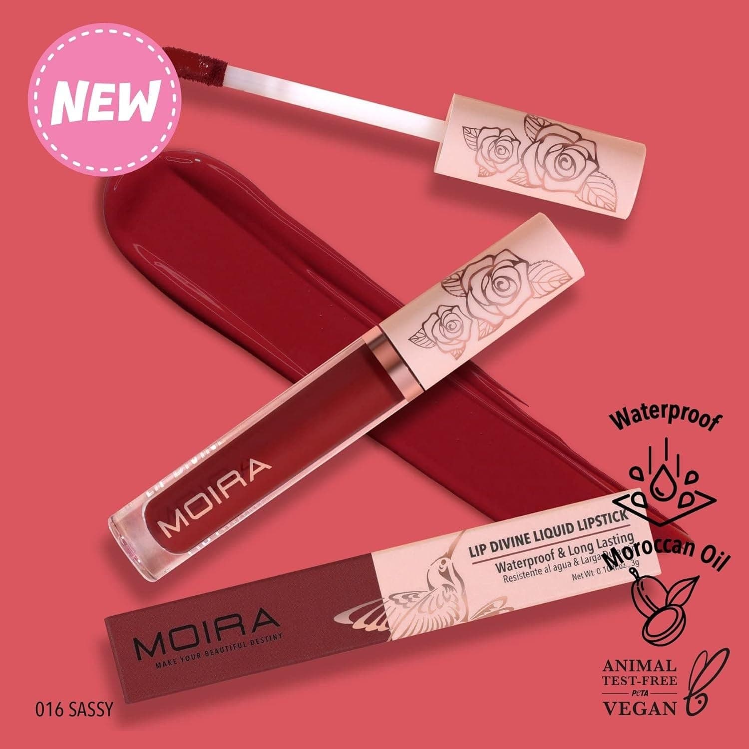 Moira Lip Divine Liquid Lipstick - 016 Sassy