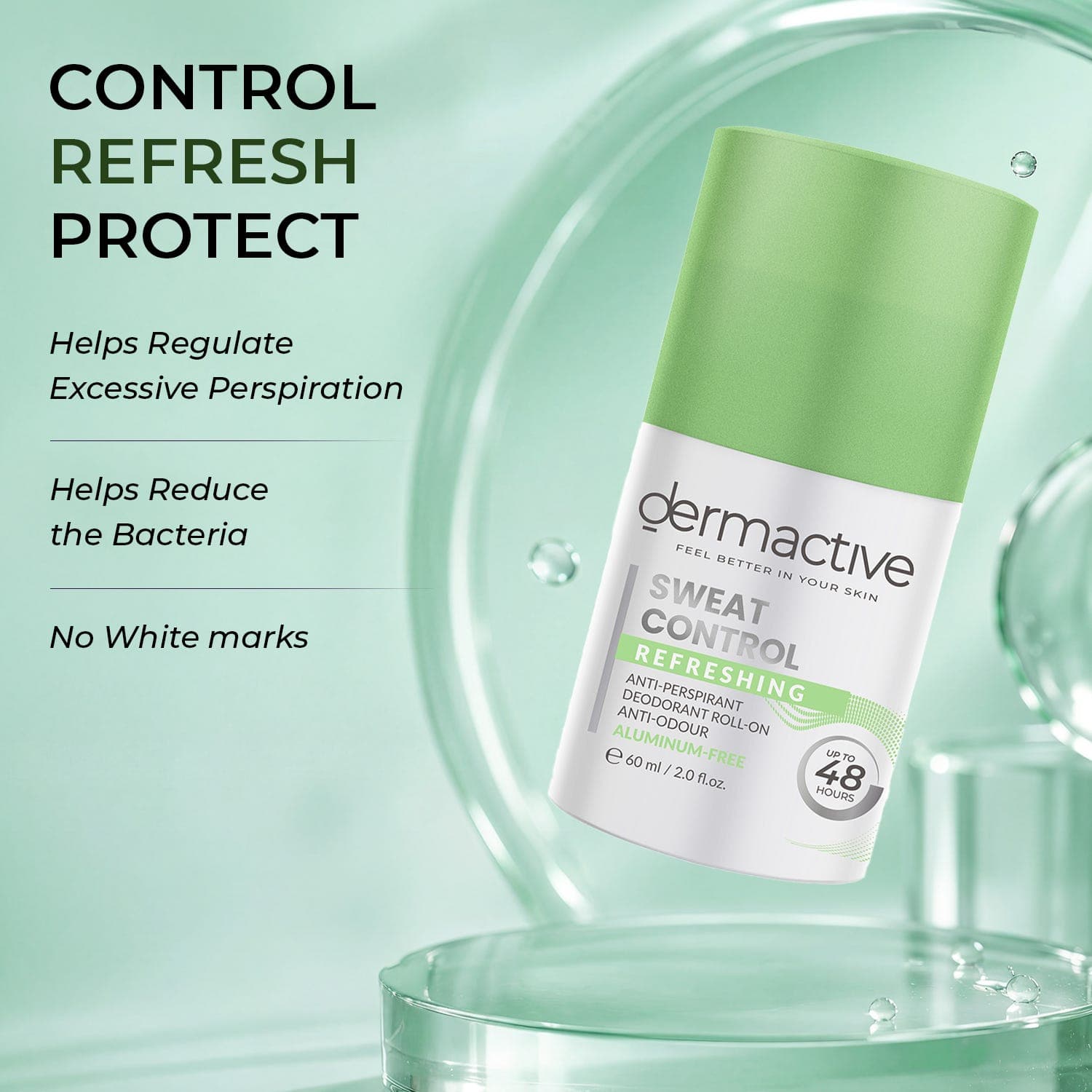 Dermactive Sweat Control Refreshing Roll-On - 60 ml