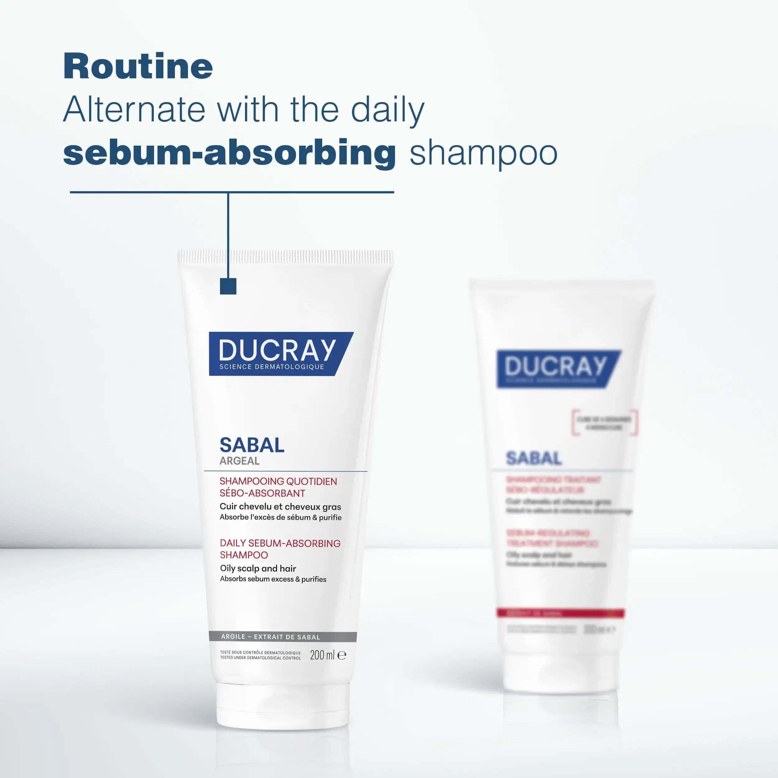 Ducray Sabal Sebum Regulating Treatment Shampoo - 200 ml