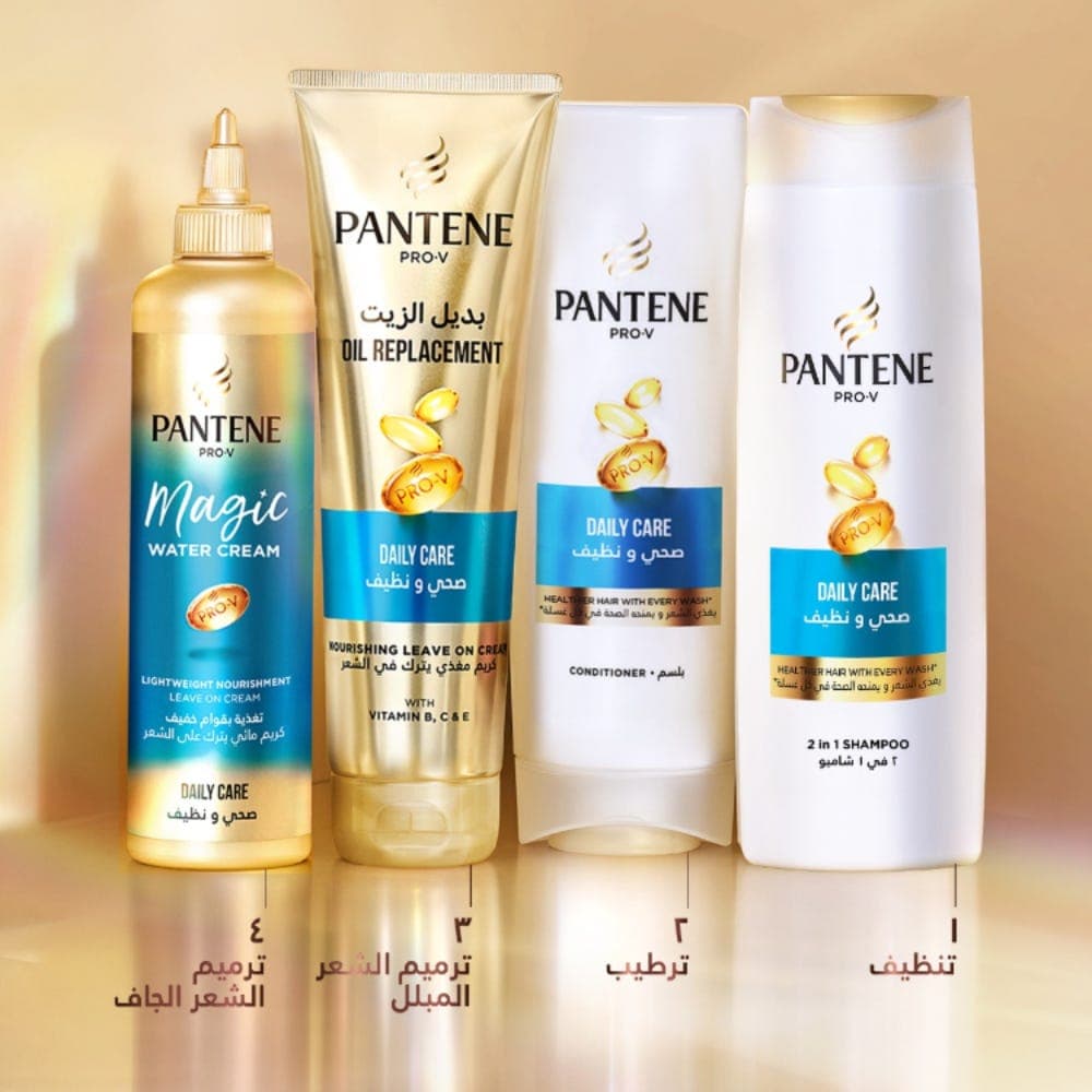 Pantene Pro-V Daily Care 2-in-1 Shampoo for Clean Hair, 375ml
