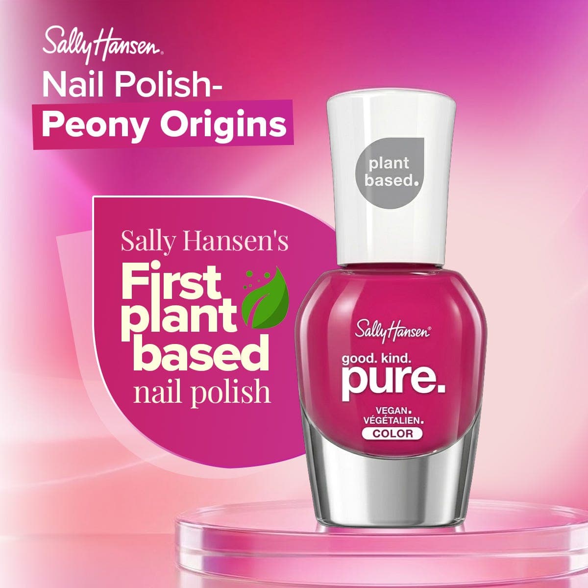Sally Hansen Good.Kind.Pure Nail Polish Peony Origins - 10 ml