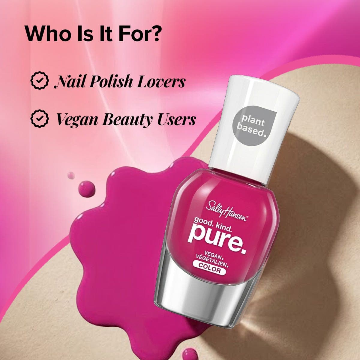 Sally Hansen Good.Kind.Pure Nail Polish Peony Origins - 10 ml