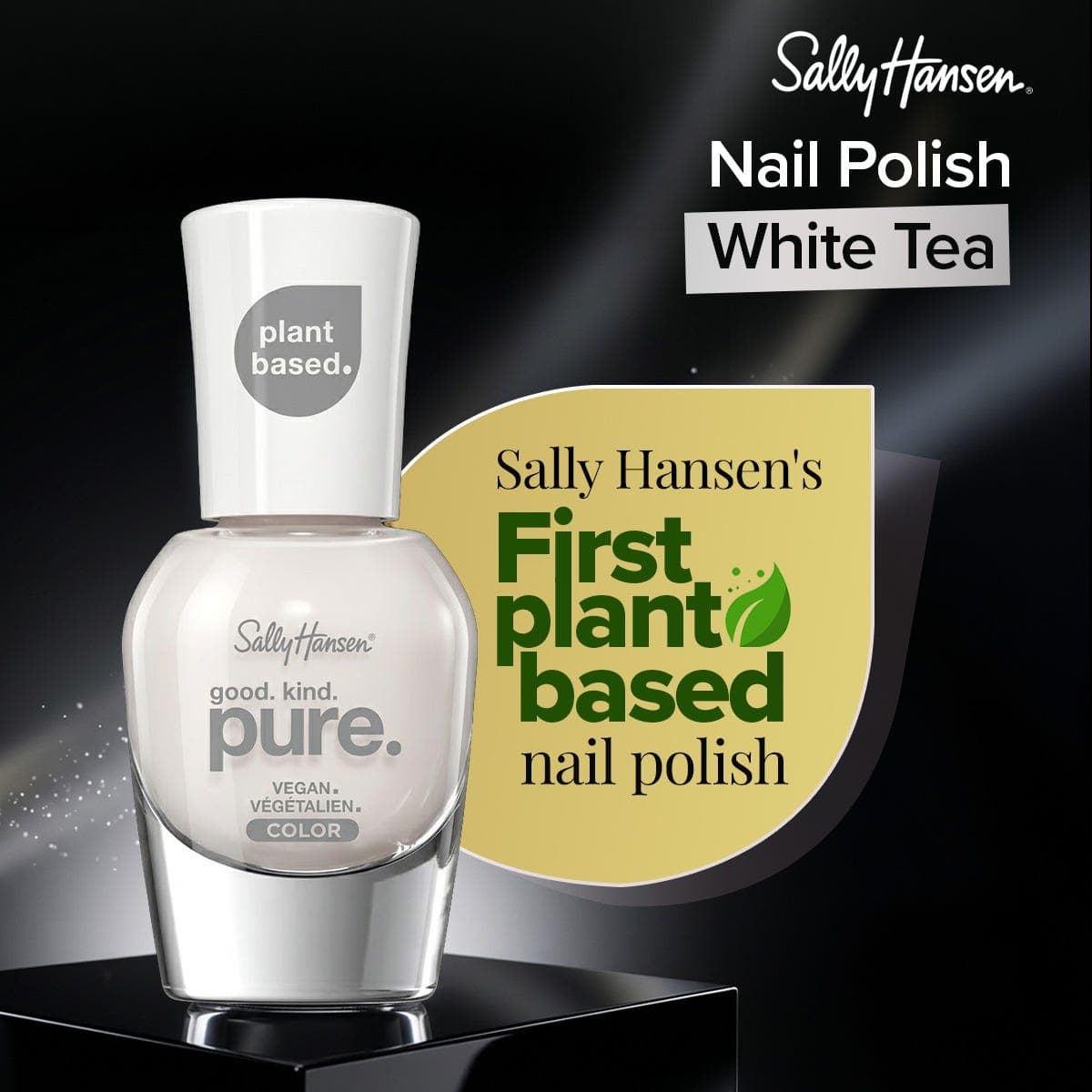 Sally Hansen GoodKindPure Nail Polish - White Tea - 10 ml