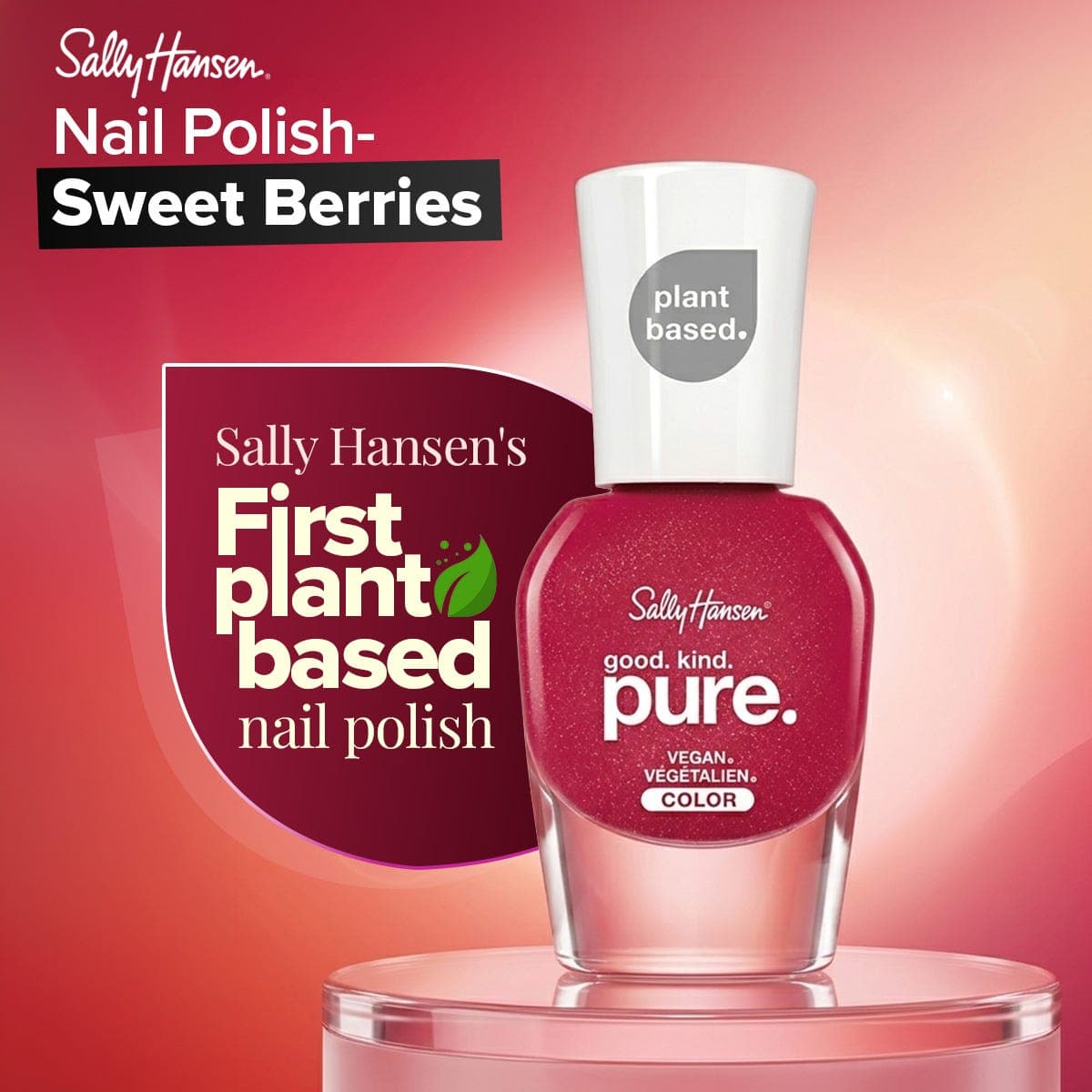 Sally Hansen Good Kind Pure Nail Polish - Sweet Berries 15 ml