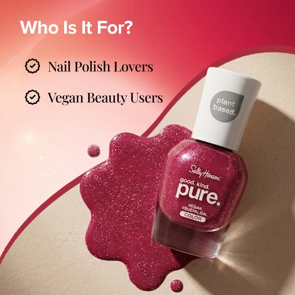 Sally Hansen Good Kind Pure Nail Polish - Sweet Berries 15 ml