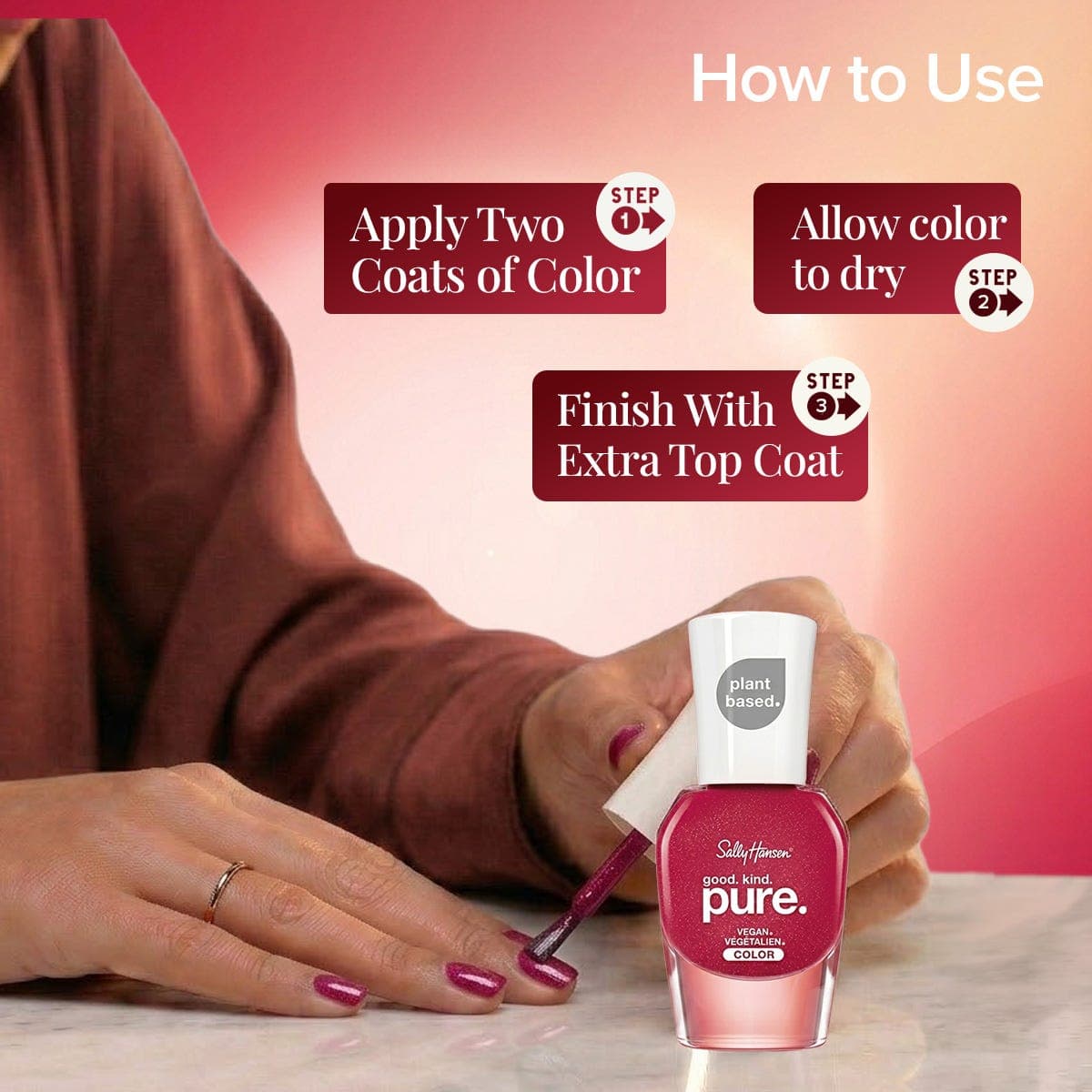 Sally Hansen Good Kind Pure Nail Polish - Sweet Berries 15 ml