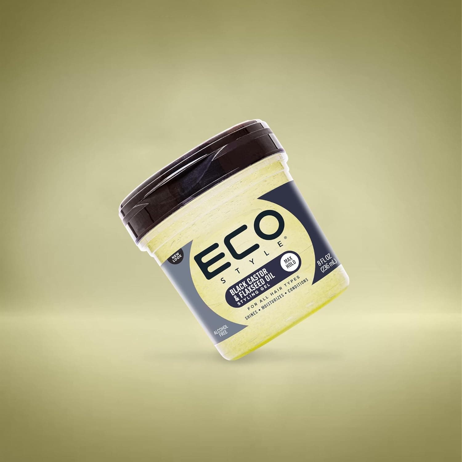 Eco Style Black Castor & Flaxseed Oil Styling Gel - 236 ml