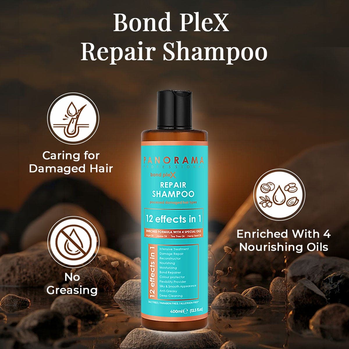 Panorama Professional Bond Plex Repair Shampoo - 400 ml