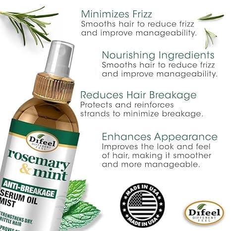 Difeel Rosemary Mint Anti-Breakage Serum Oil Mist 237ml