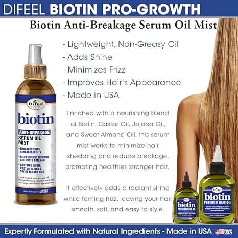 Difeel Biotin Anti-Breakage Serum Oil Mist 237ml