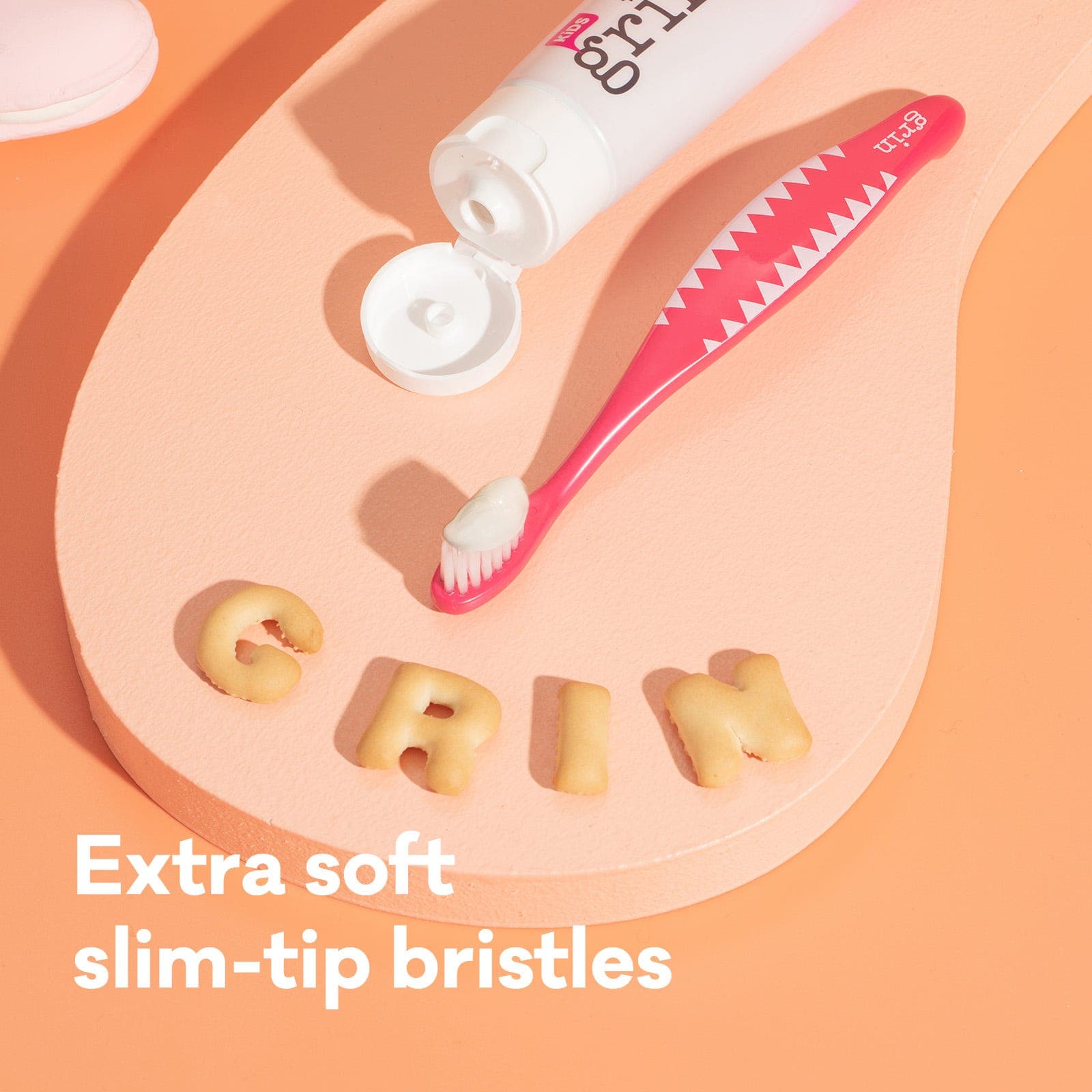 Grin Kids 100% Recycled Toothbrush Mixed Soft - Pink Or Blue