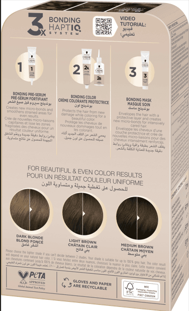 Schwarzkopf Creme Supreme Full Kit 6-16 Cool Ash Light Brown