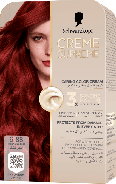 Schwarzkopf Creme Supreme Full Kit 6-88 Intensive Red