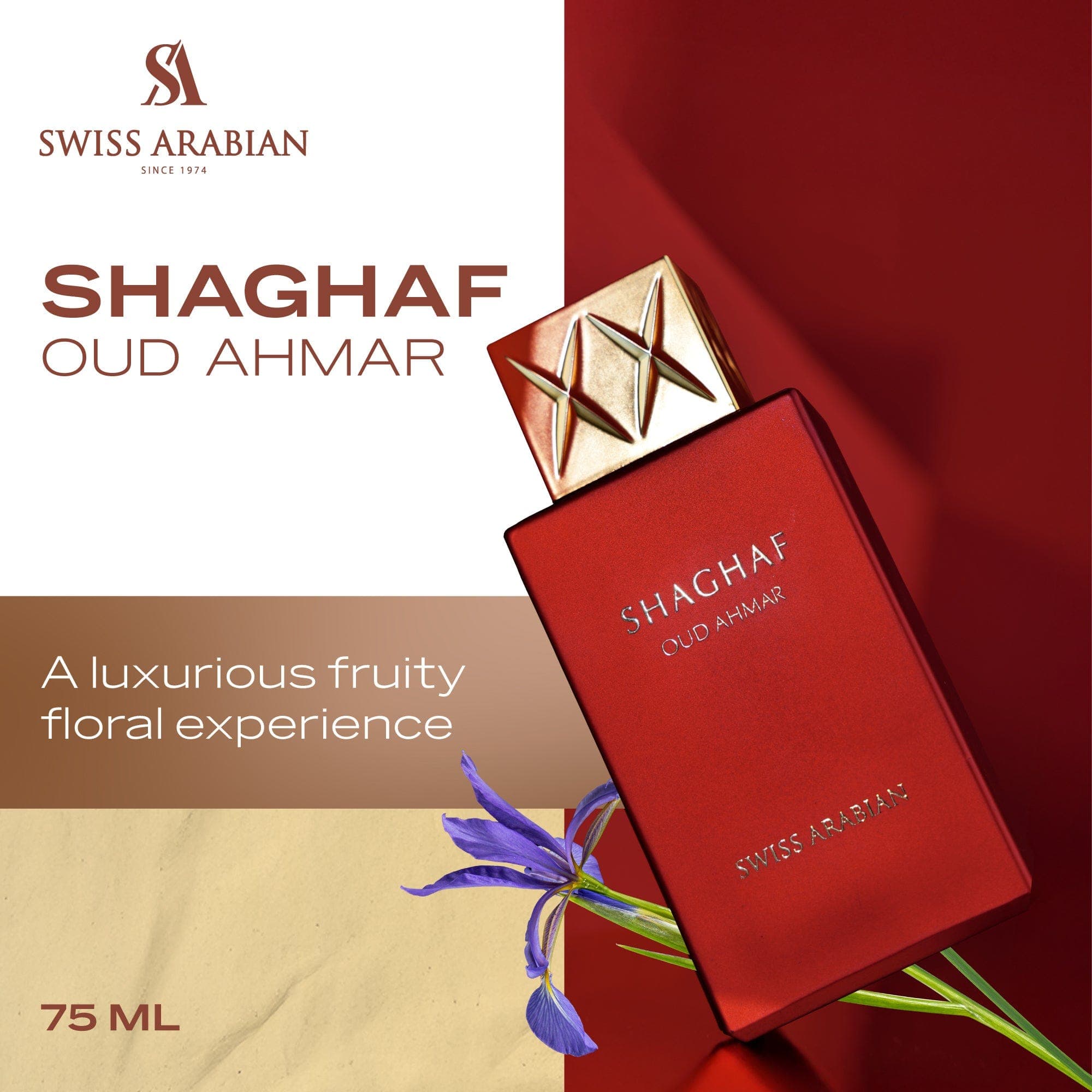 Swiss Arabian Shaghaf Oud Ahmar 985 75ml Edp Sa