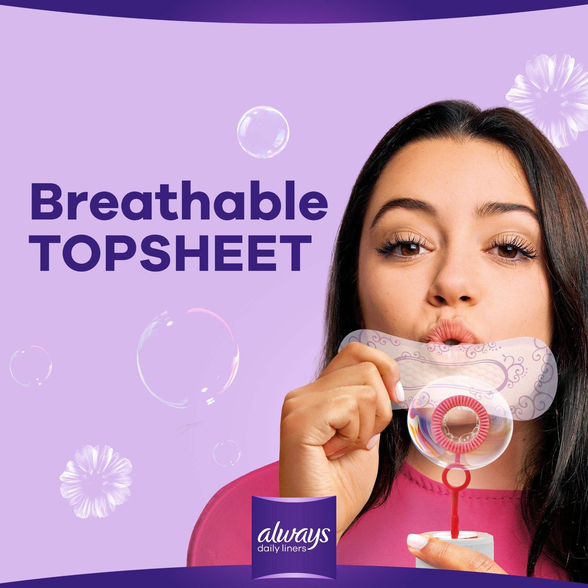 Always Extra Protect Pantyliners, Large, 48 Count