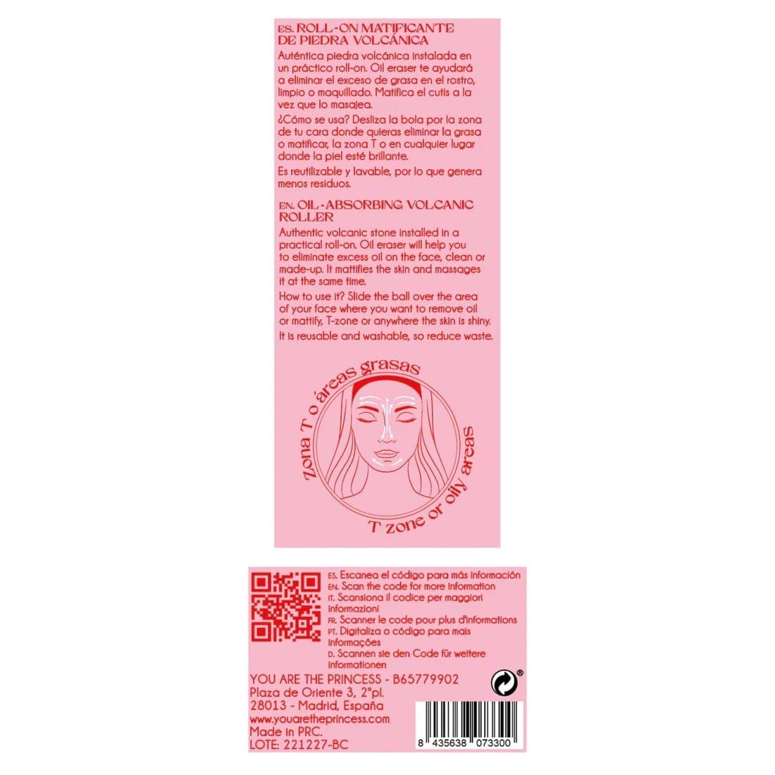 You Are The Princess Beauty Concept Volcan Stone Oil Eraser