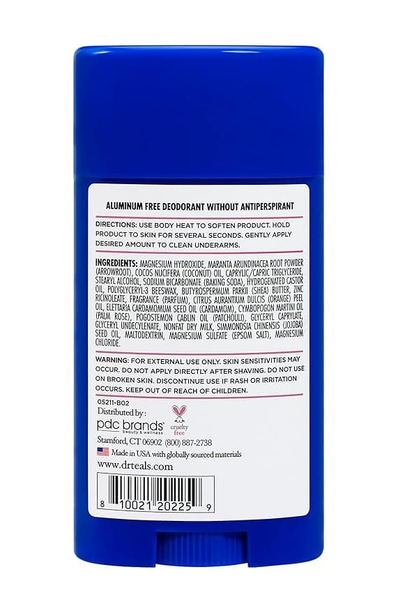Dr Teal'S Elderberry Aluminum Free Deodorant Stick - 75 gm