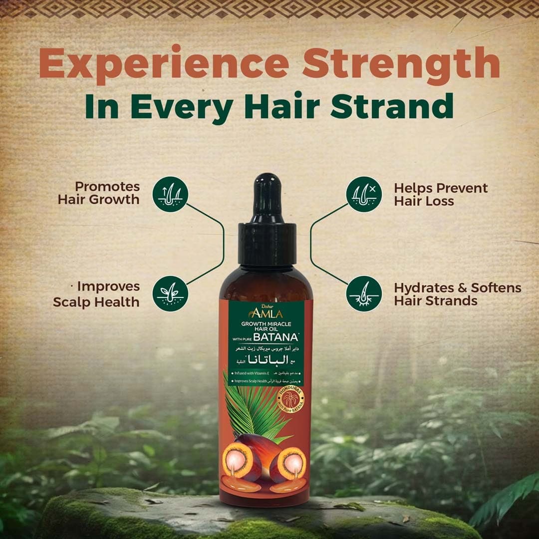 Dabur Amla Hair Oil Batana Growth Miracle - 95 ml