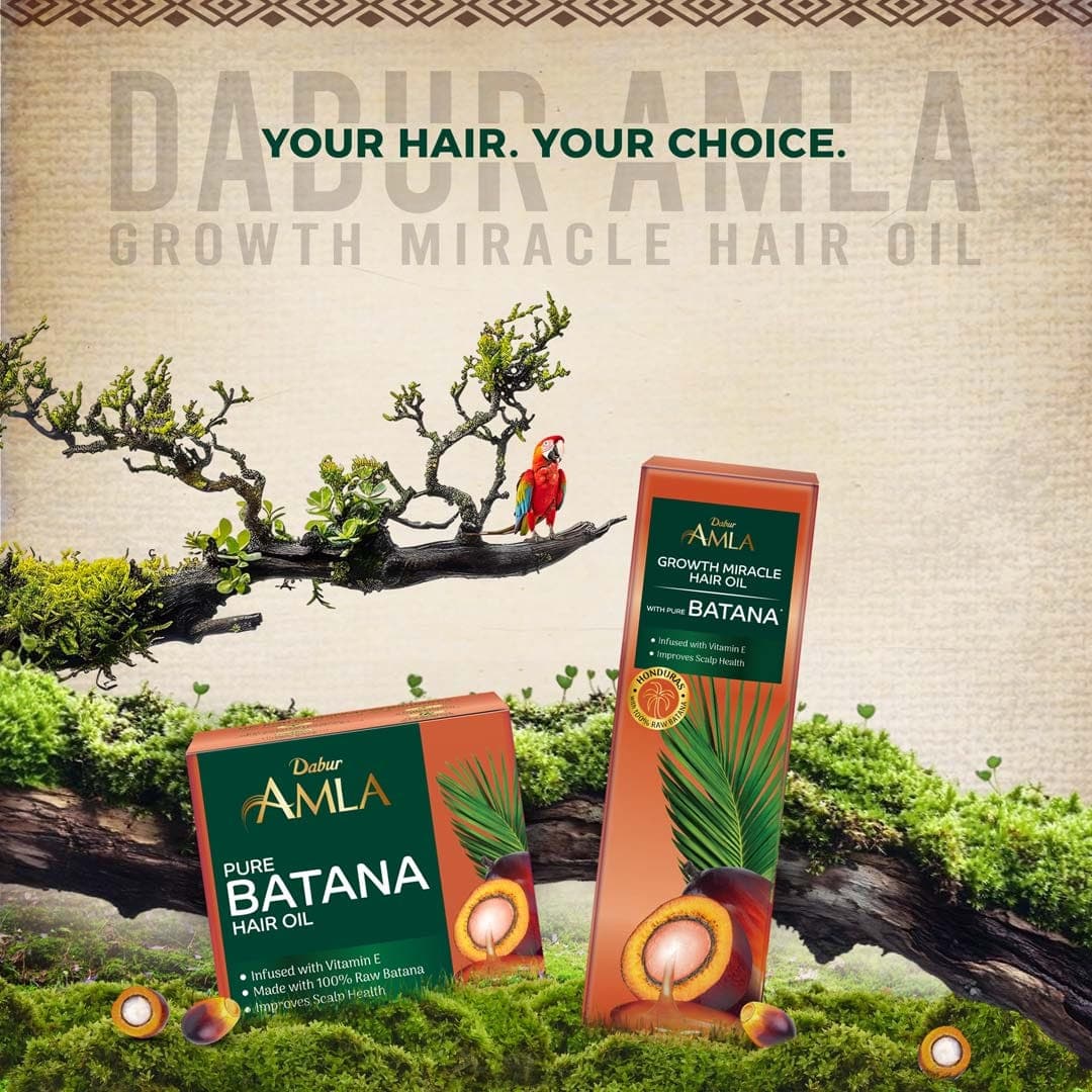 Dabur Amla Hair Oil Batana Growth Miracle - 95 ml