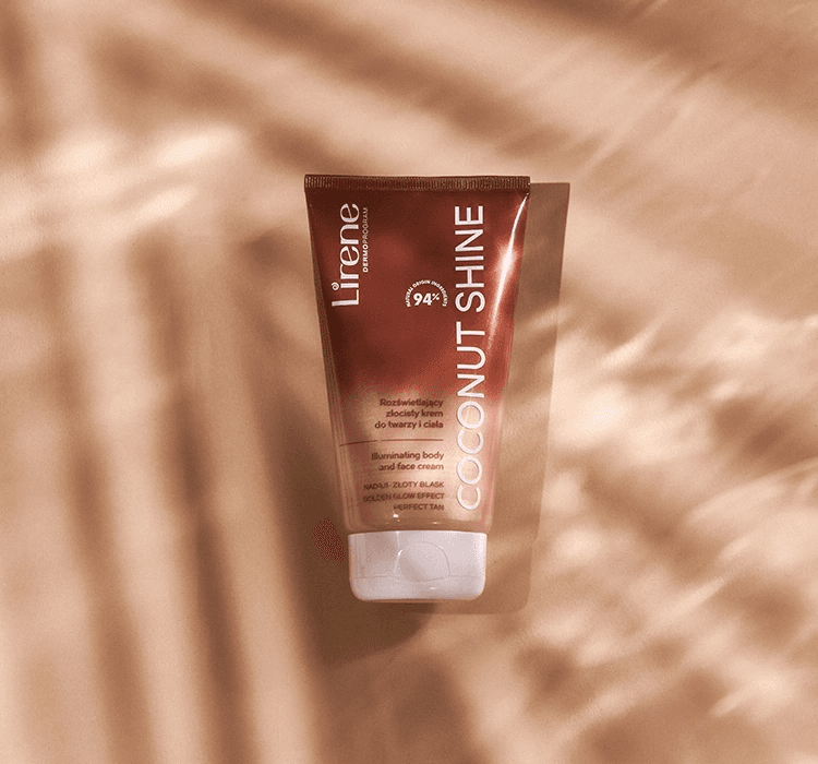 Lirene Golden Body And Face Cream Coconut Shine - 150 ml