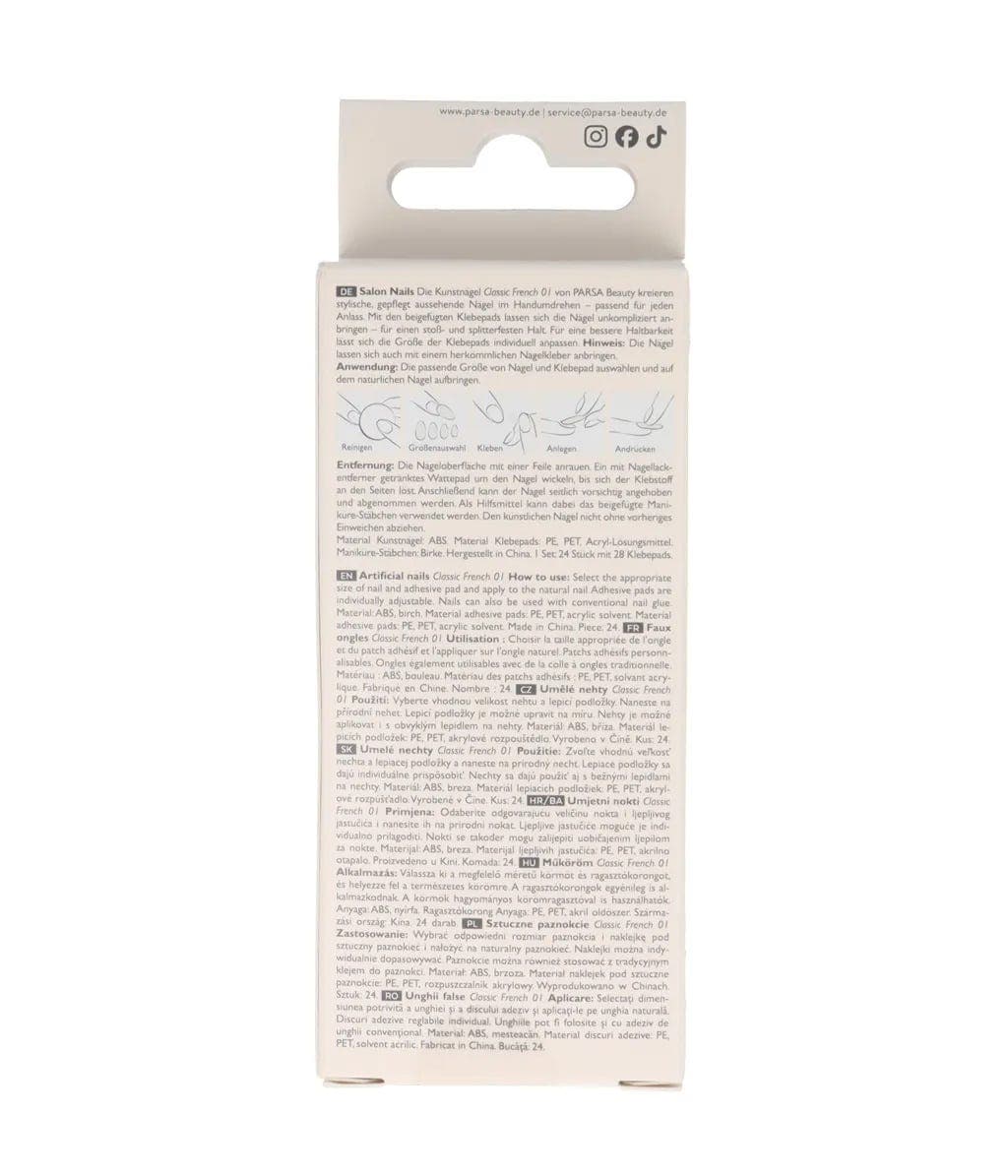 Parsa Artificial Nails French Classic 01