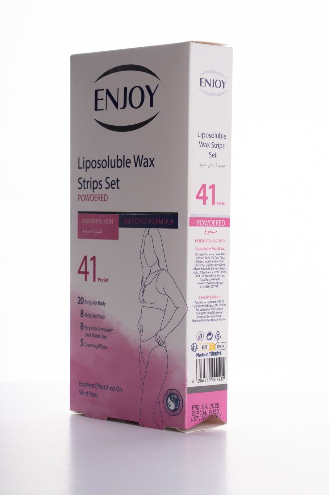 Enjoy Liposoluble Wax Strips Set For Sensitive Skin 41 Pcs