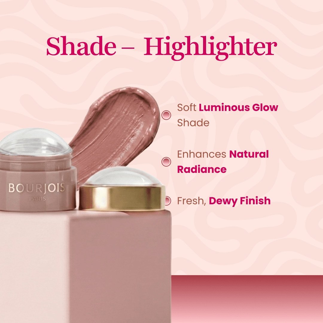 Bourjois Little Round Pot Cream Blush - Highlighter 8.5 gm
