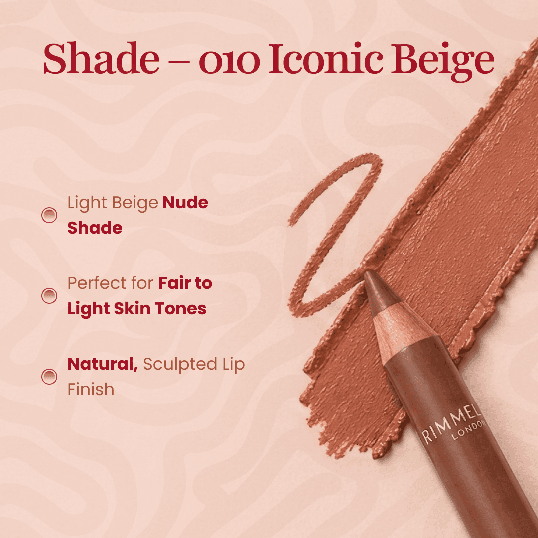 Rimmel Oh My Plump Lip Liner - 010 Iconic Beige