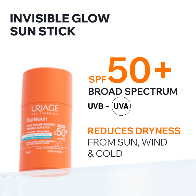 URIAGE BARIESUN Invisible Sunscreen Stick SPF50+, 18gm - All Skin Types