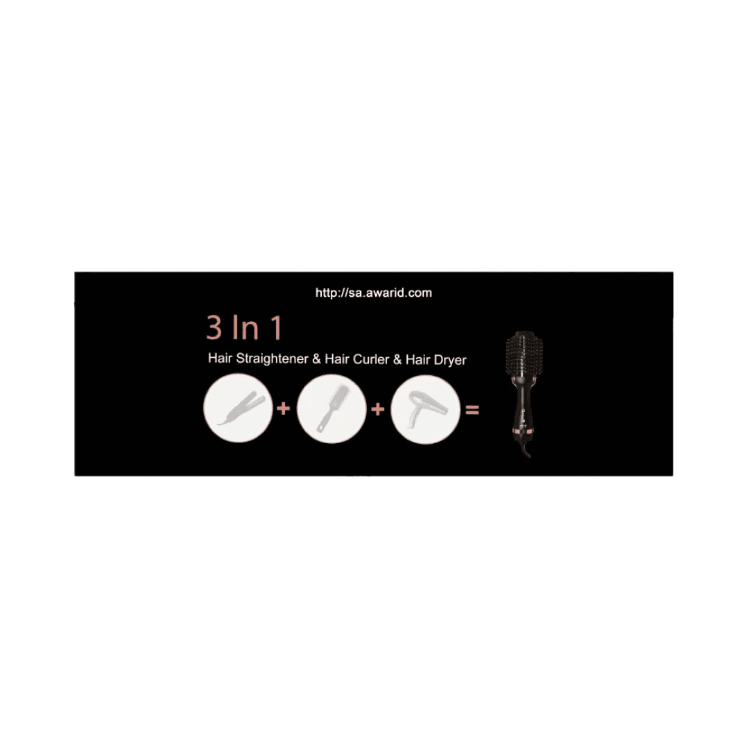 G-Jarrah Hair Styler Brush Three In One Model Hs5001