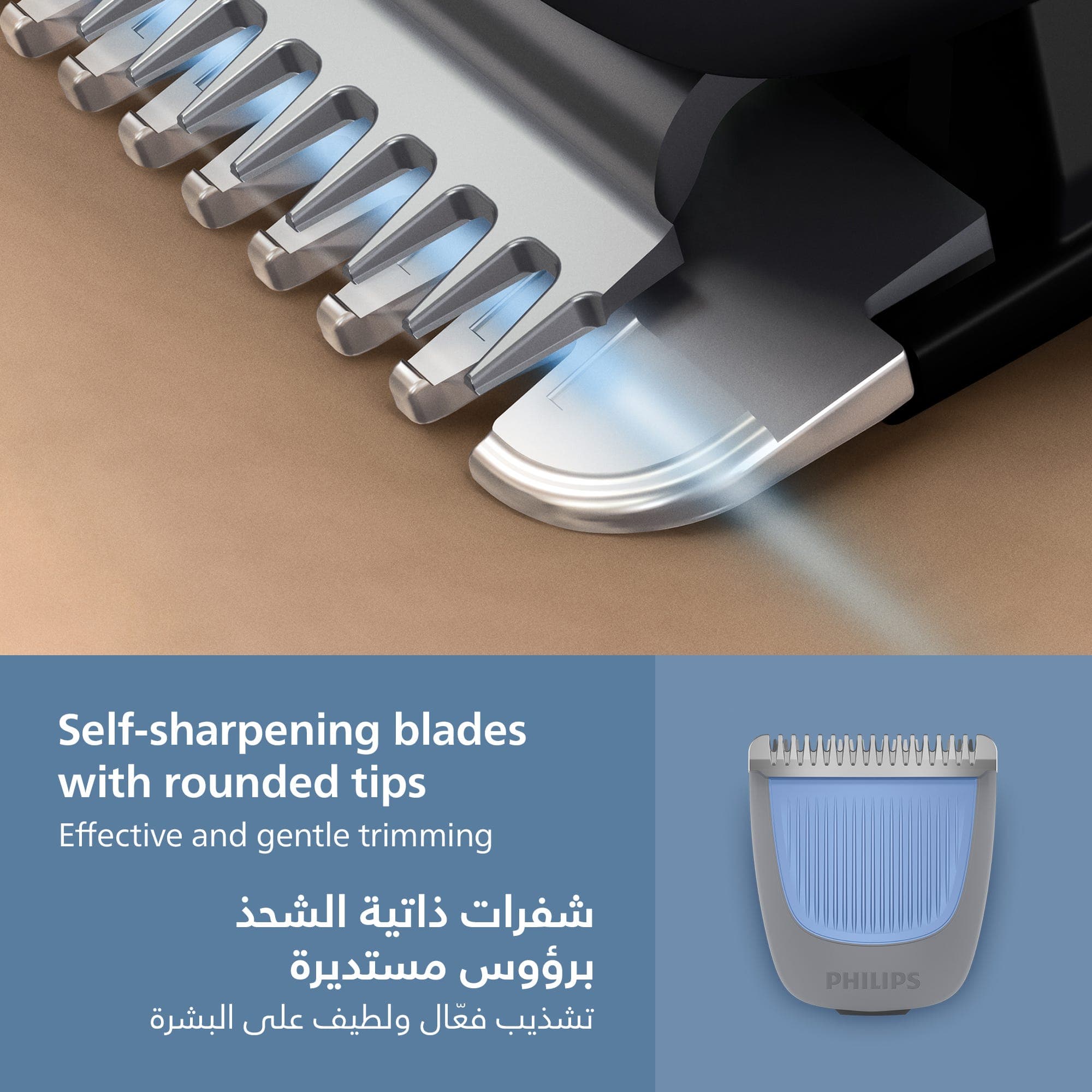 Philips Beard Trimmer BT3617/15 | 20 Settings 0.5–10 mm | Lifts Hair for Even Trim | 100% Washable | 60 Min Cordless