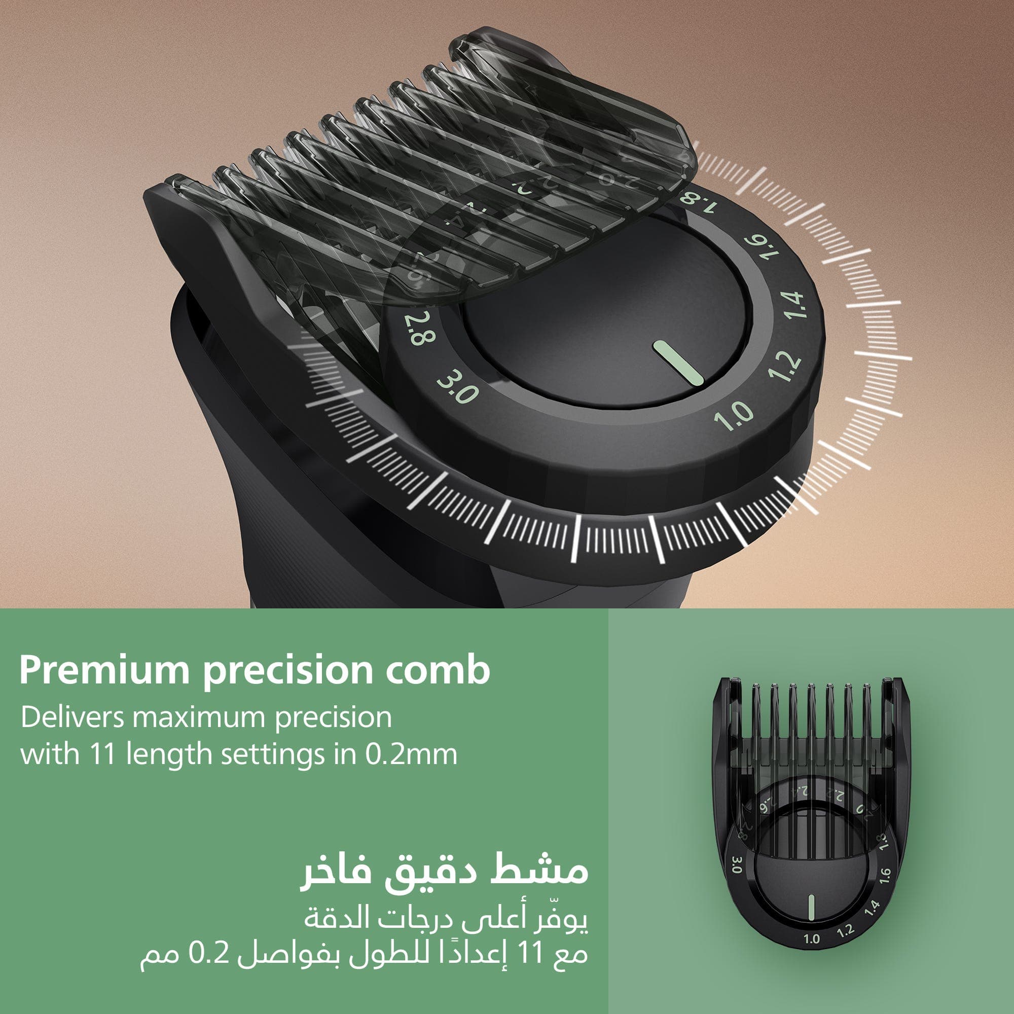 Philips All-in-One Trimmer MG7922/15 | 13-in-1 Face, Hair & Body | Precision Comb | 120 Min Cordless | Showerproof