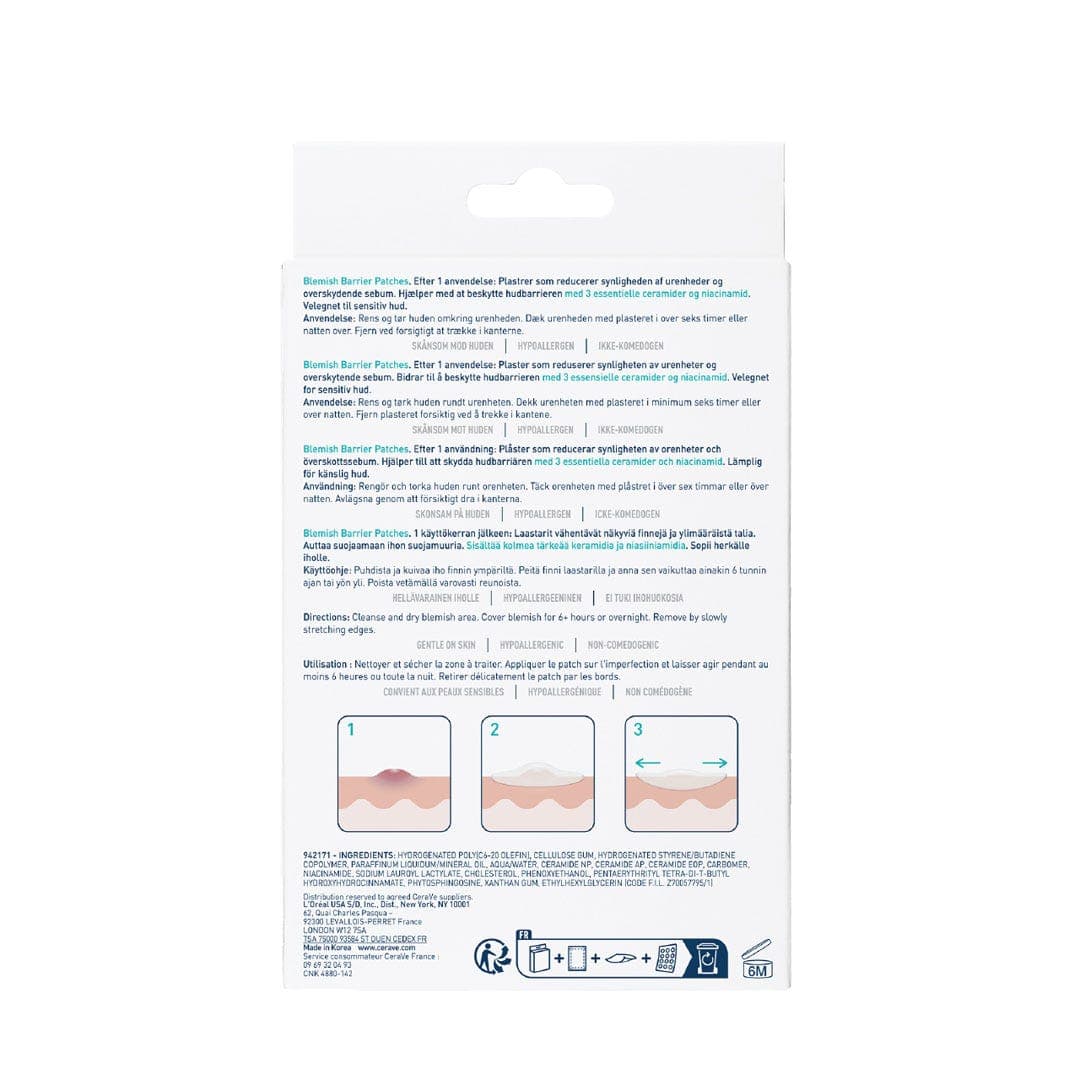 CeraVe Blemish Patches with Ceramides & Niacinamide 22pc
