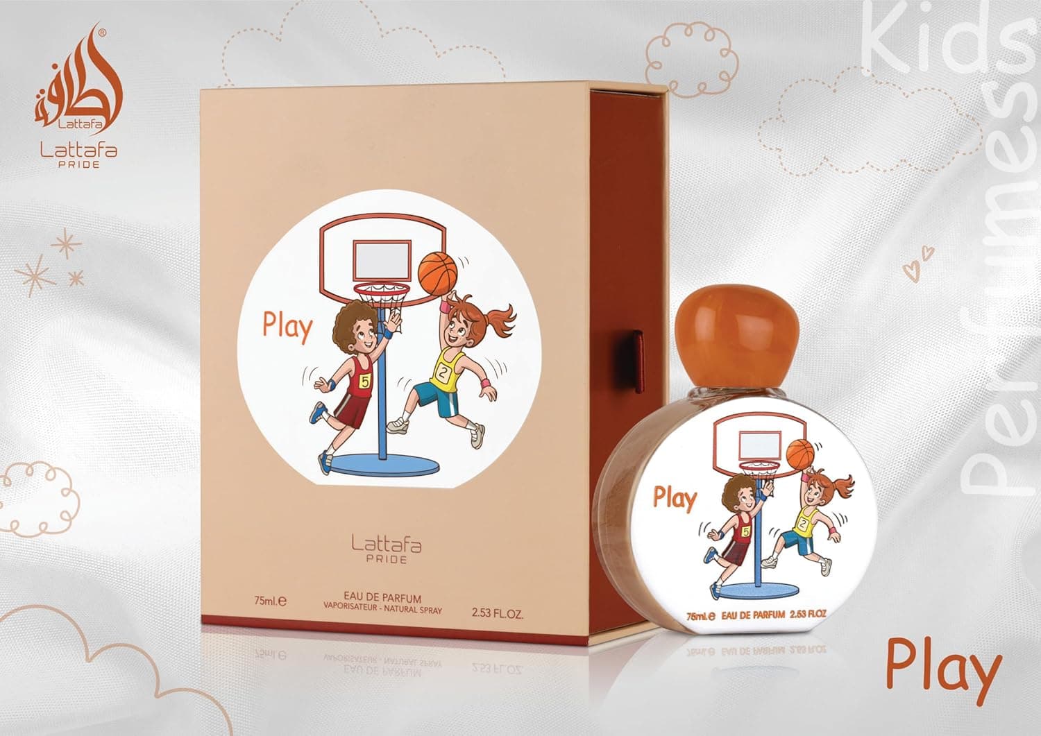 Lattafa Play Eau de Parfum for Kids - 75ml | Floral Fruity Kids Fragrance