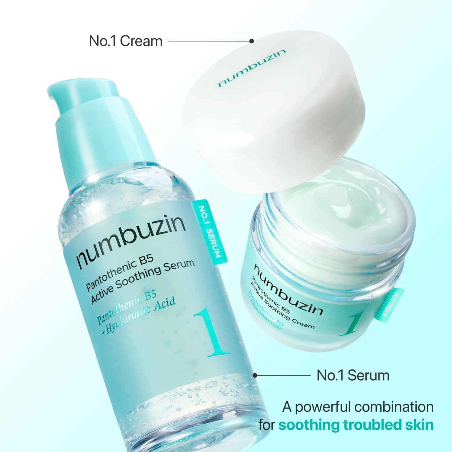 Numbuzin No.1 Pantothenic B5 Active Soothing Cream - 80 ml