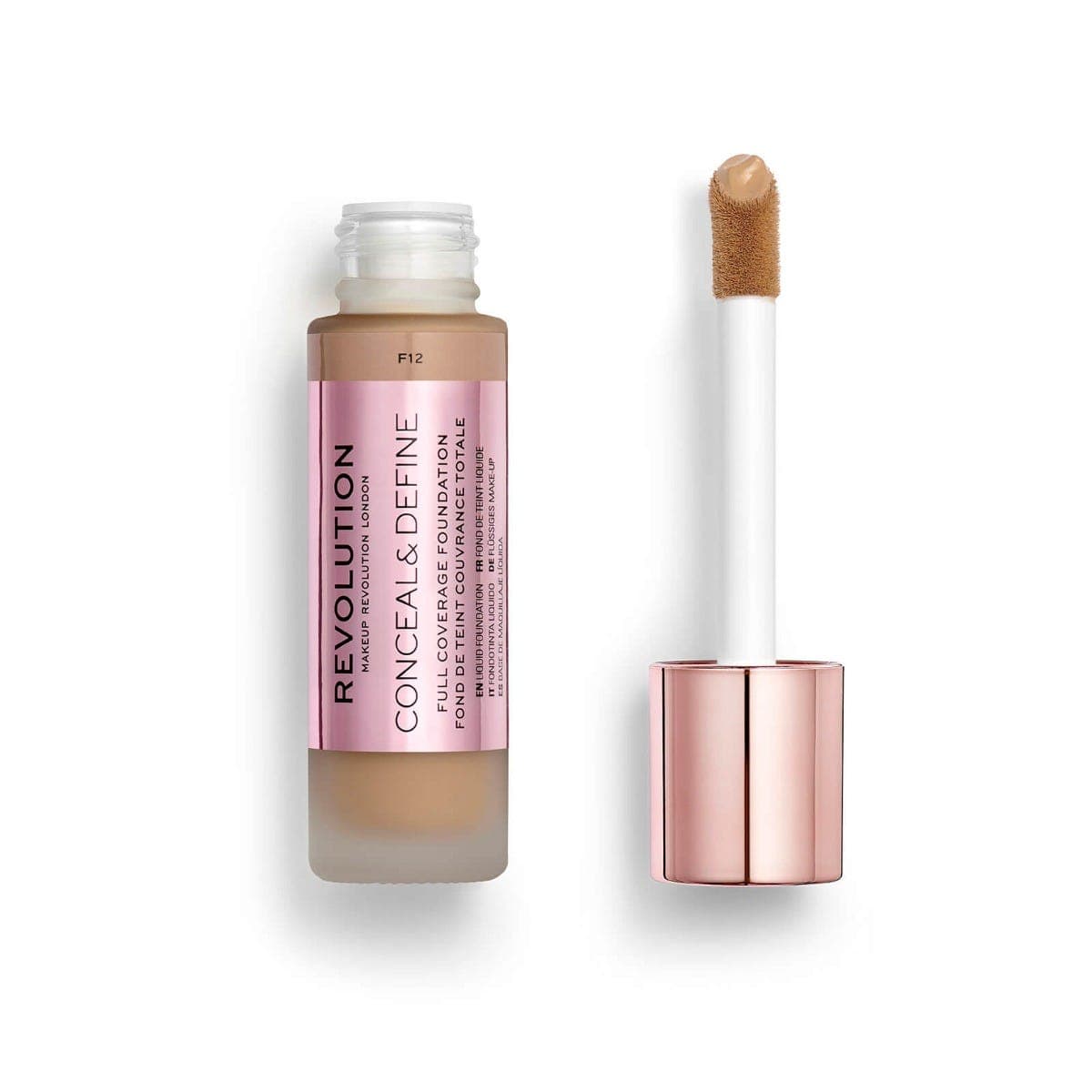 Makeup Revolution Conceal & Define Foundation F12- Bronze