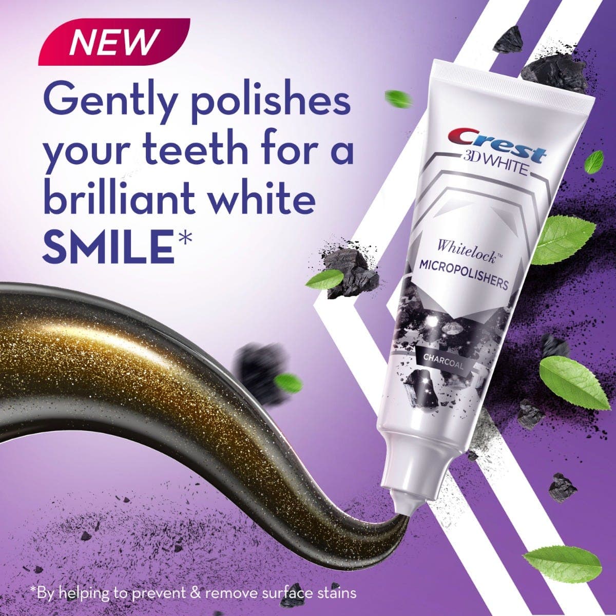 Crest 3d Tp Whitelock Charcoal 88 Ml