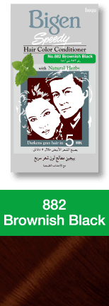 بيجين صبغة شعر معالج لون بني اسود 882