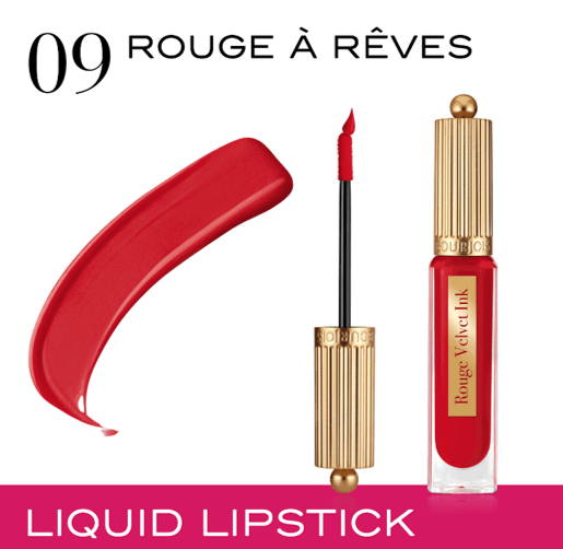 Bourjois Rouge Velvet Ink Liquid Lipstick - 09 Dream - Red