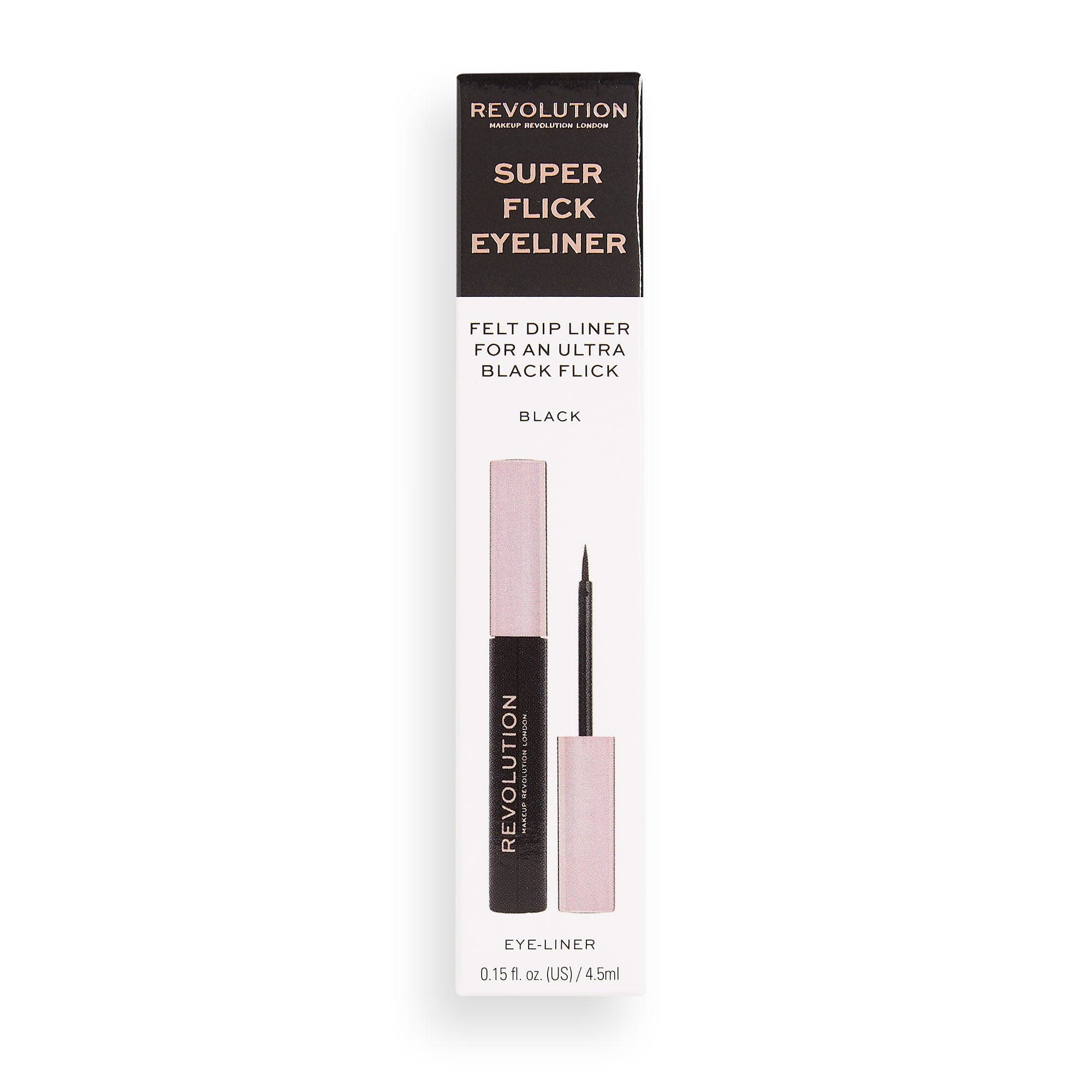 Makeup Revolution Super Flick Eyeliner- Black