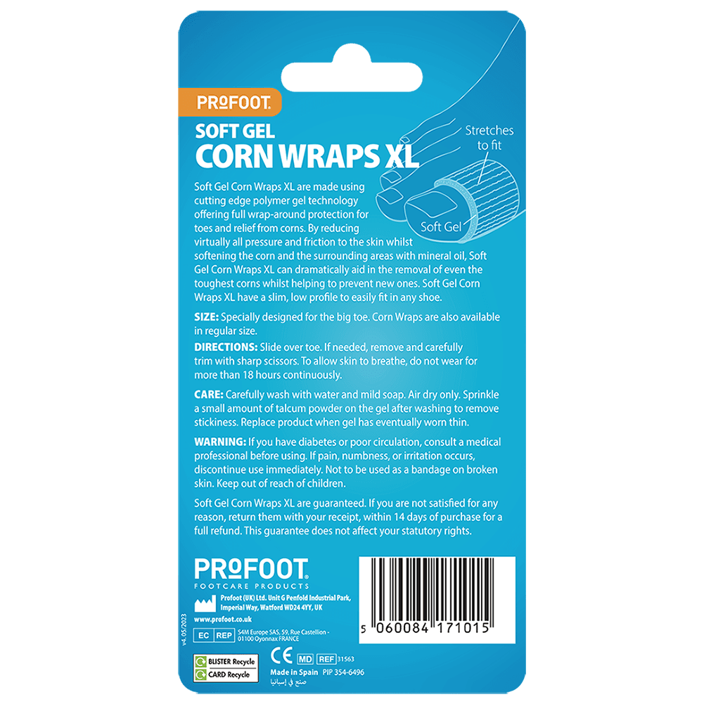 Profoot Corn Wraps Xl 2 Pieces
