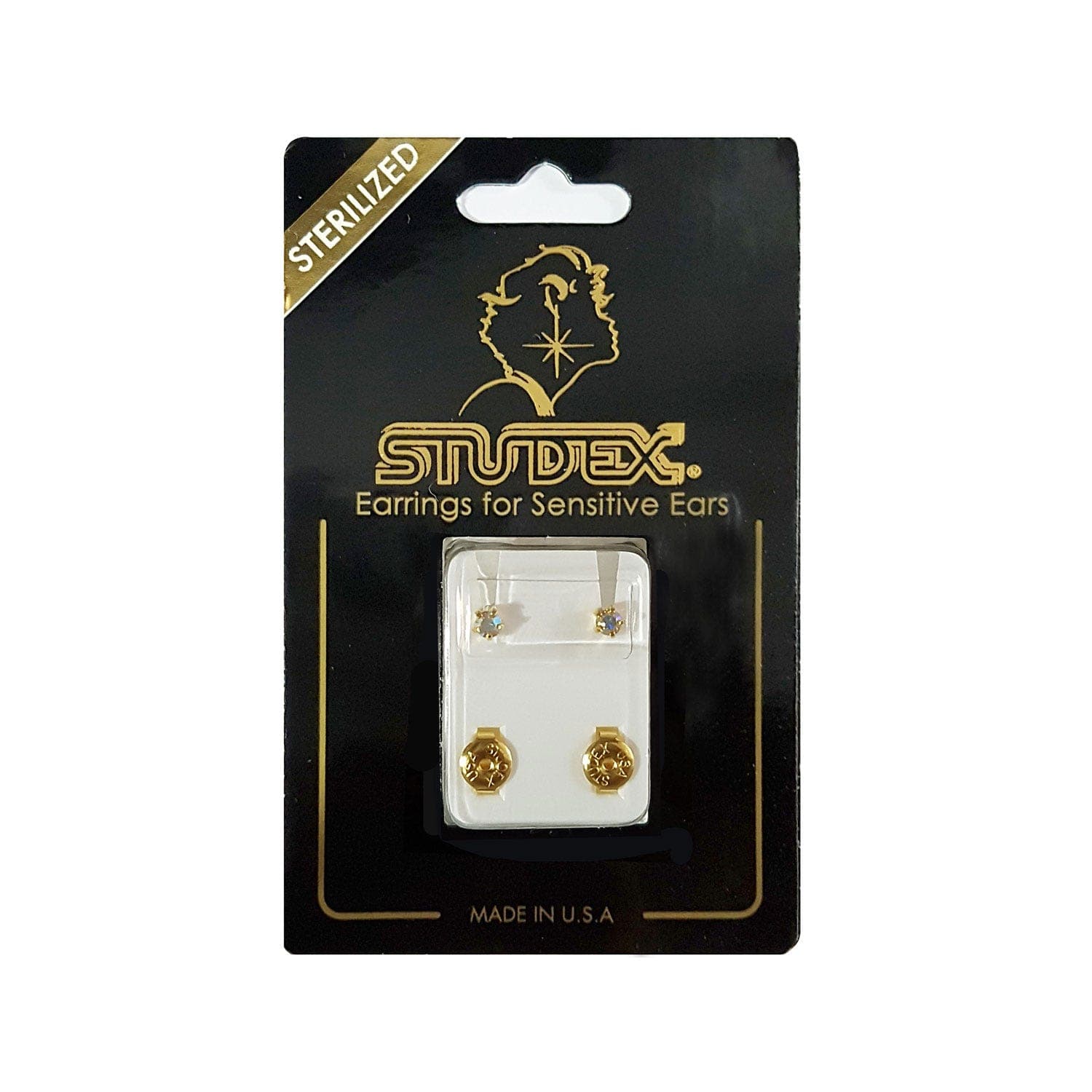Studex Ab Crystal Tiffany Regular Gold Plated